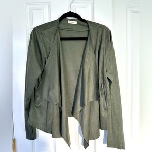 ANDTHEWHY faux suede jacket
